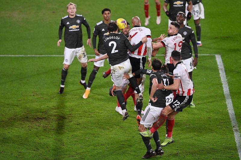 Manchester United's shaky defence caused some nervy moments in the final stages of the game.
